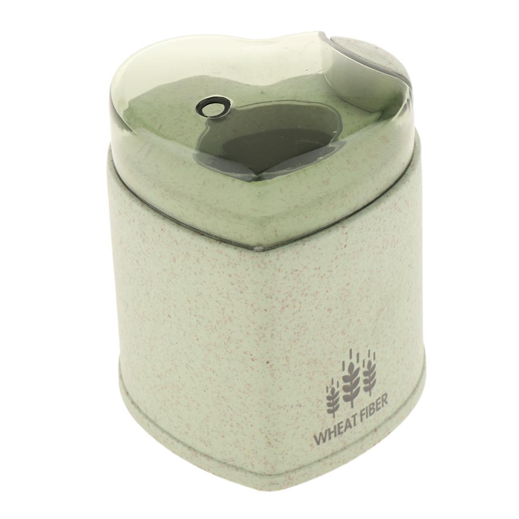 Heart Shape Hand Pressure Plastic Toothpick Holder Dispenser Portable Green