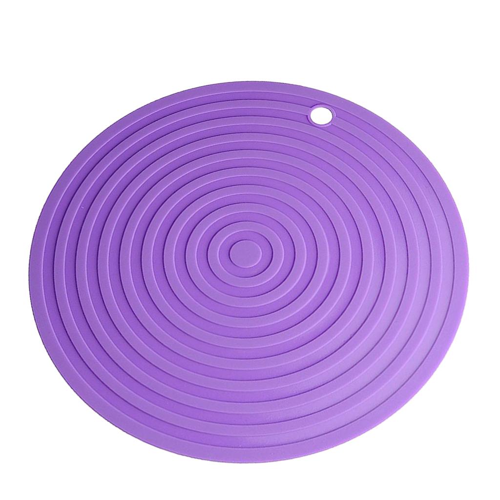 Silicone Pot Holders Trivets Mat Heat Resistant Trivet Pots Pans purple