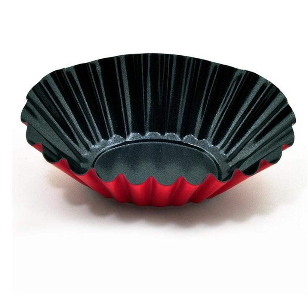 2Pcs Nonstick Tart Pan Tartlet Mold Egg Tart Tin Muffin Cake Mould 93X25mm
