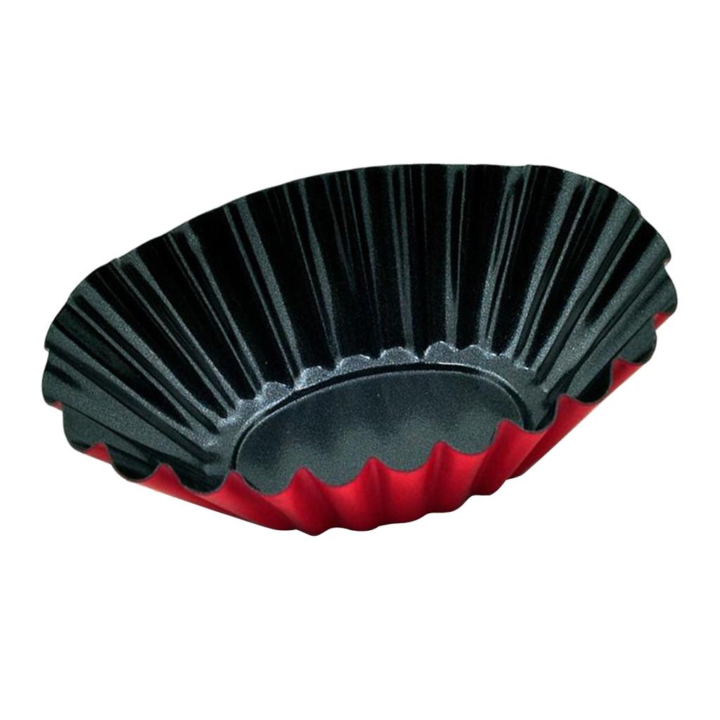 2Pcs Nonstick Tart Pan Tartlet Mold Egg Tart Tin Muffin Cake Mould 93X25mm