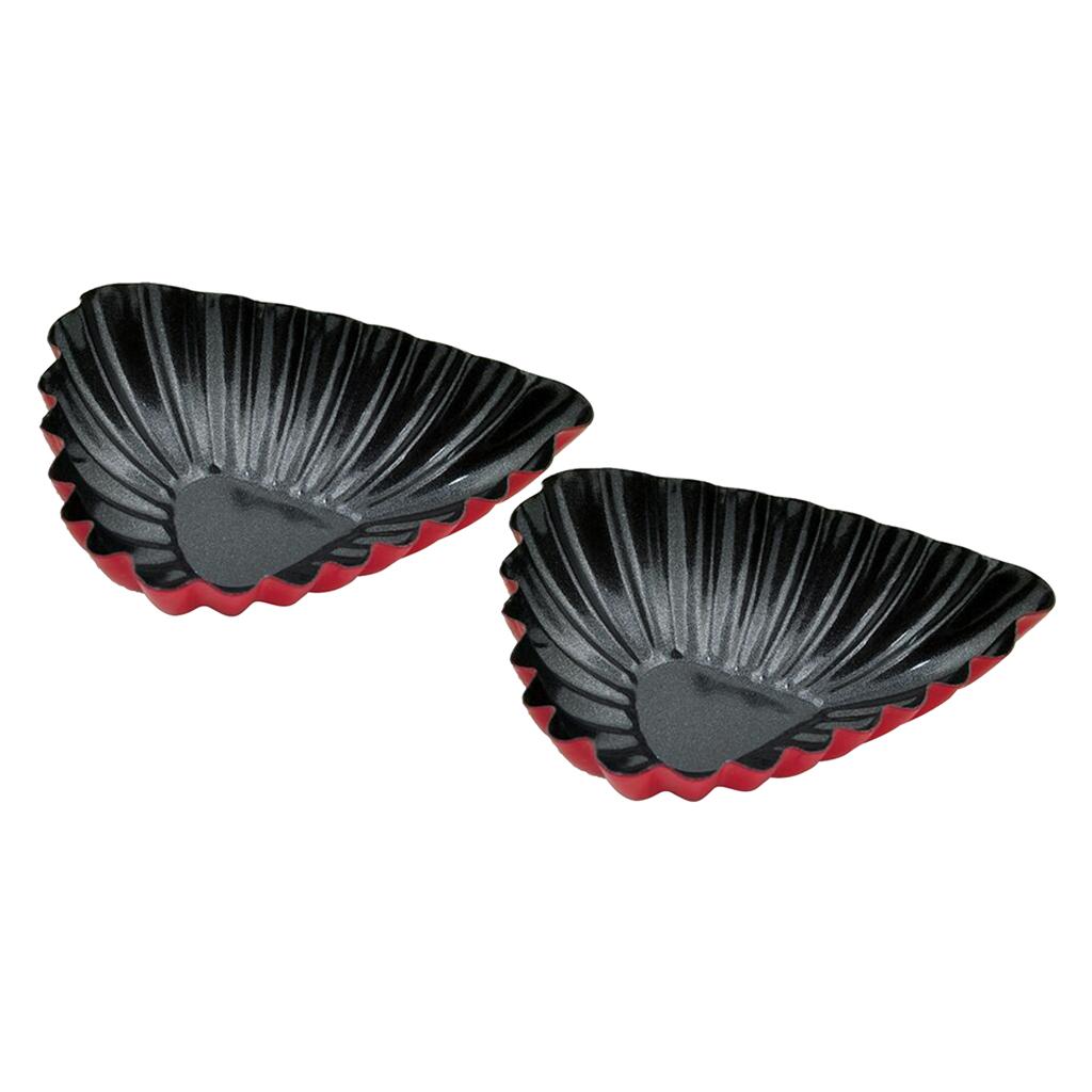 2Pcs Nonstick Tart Pan Tartlet Mold Egg Tart Tin Muffin Cake Mould 75X20mm