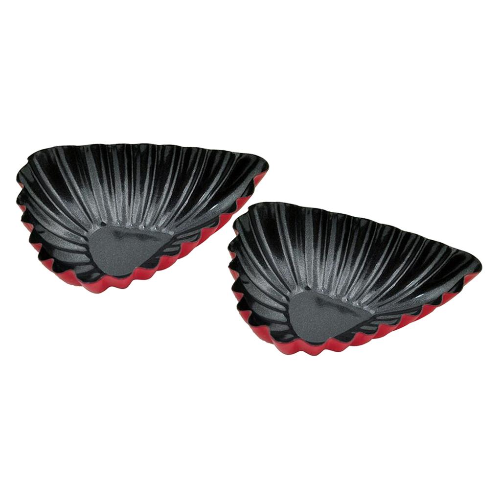 2Pcs Nonstick Tart Pan Tartlet Mold Egg Tart Tin Muffin Cake Mould 75X20mm