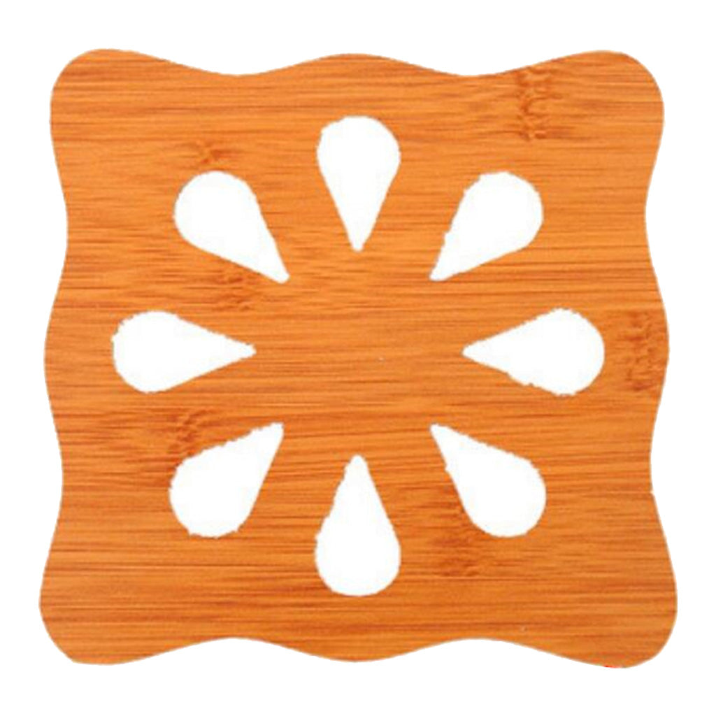 10pcs Creative Anti-Slip Trivet Mats Heat Resistant Coasters L