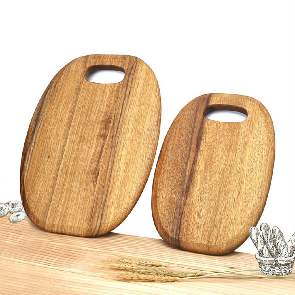 Cutting Chopping Board Kitchen Butcher Block for Meat Cheese Vegetables L