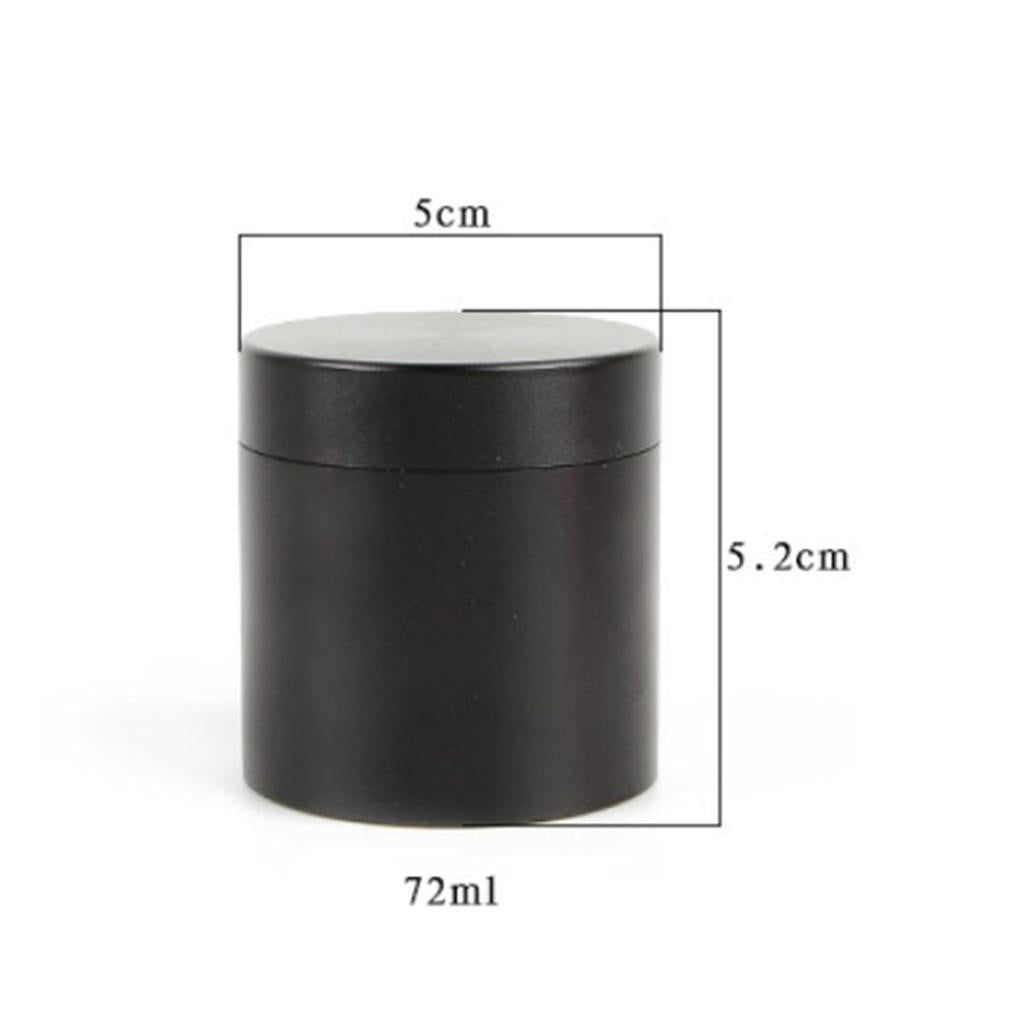 Small Metal Storage Box Coffee Tea Tins Canisters With Airtight Lids Black