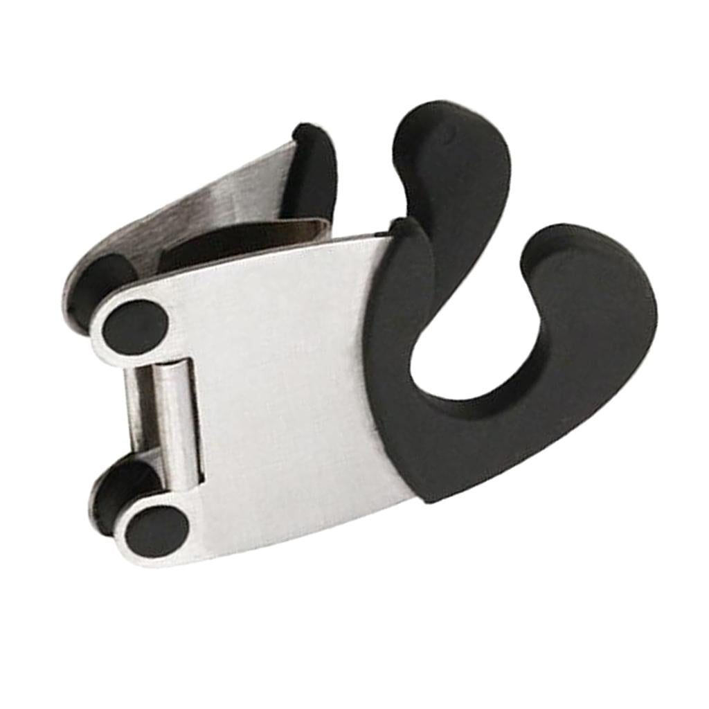 3xStainless Steel Pot/Plate/Bowl Side Clip Anti-Hot Clip Kitchen Gadget Black