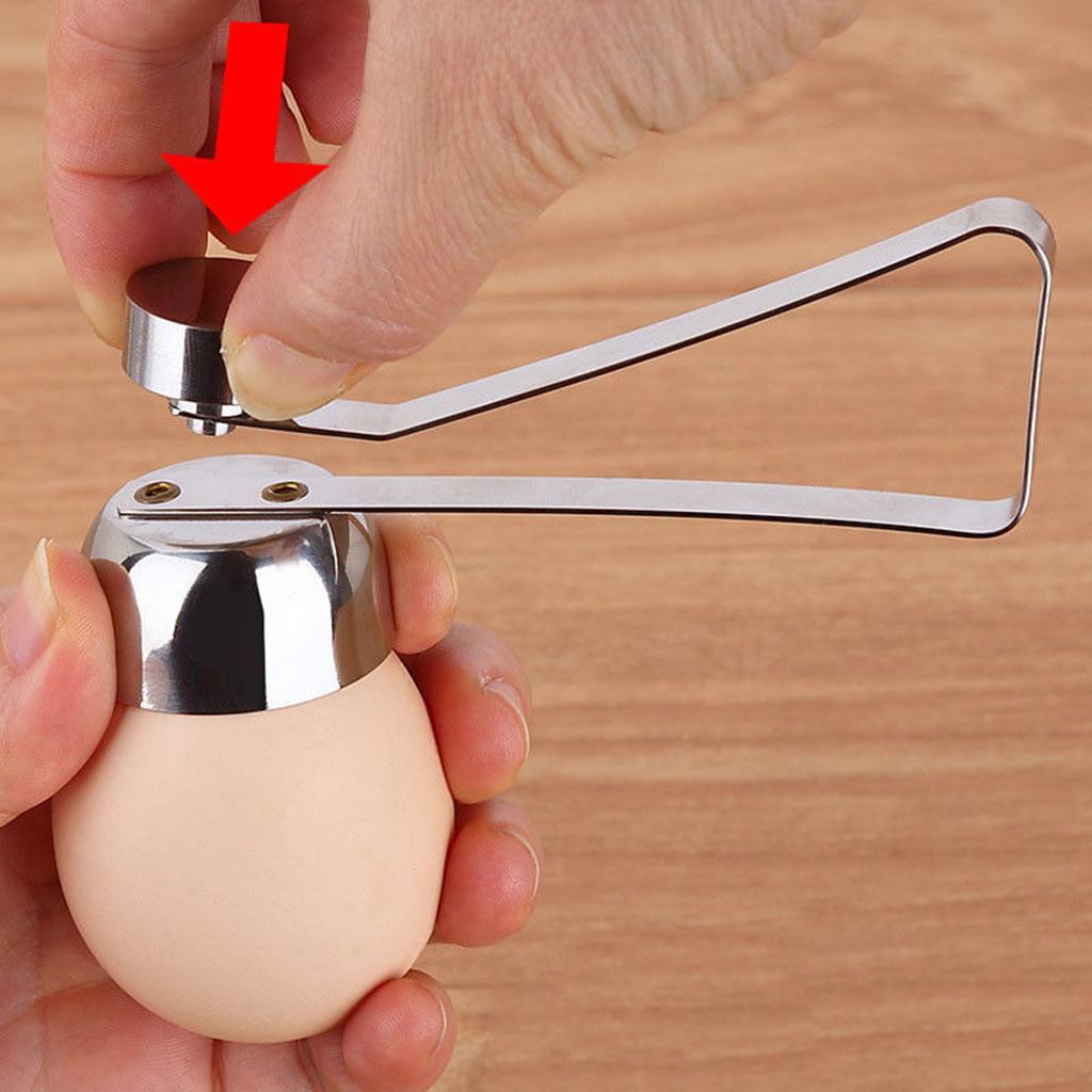 4xStainless Steel Soft Egg Shell Topper Cutter Opener Remover Kitchen Gadget S