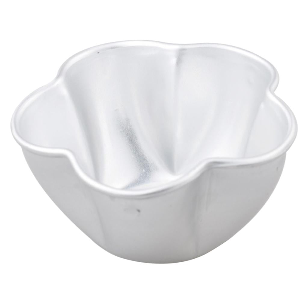 2xAluminum Alloy Cake Mould 3D Plum Blossom Shaped Mold Bread Ice Cube Tray