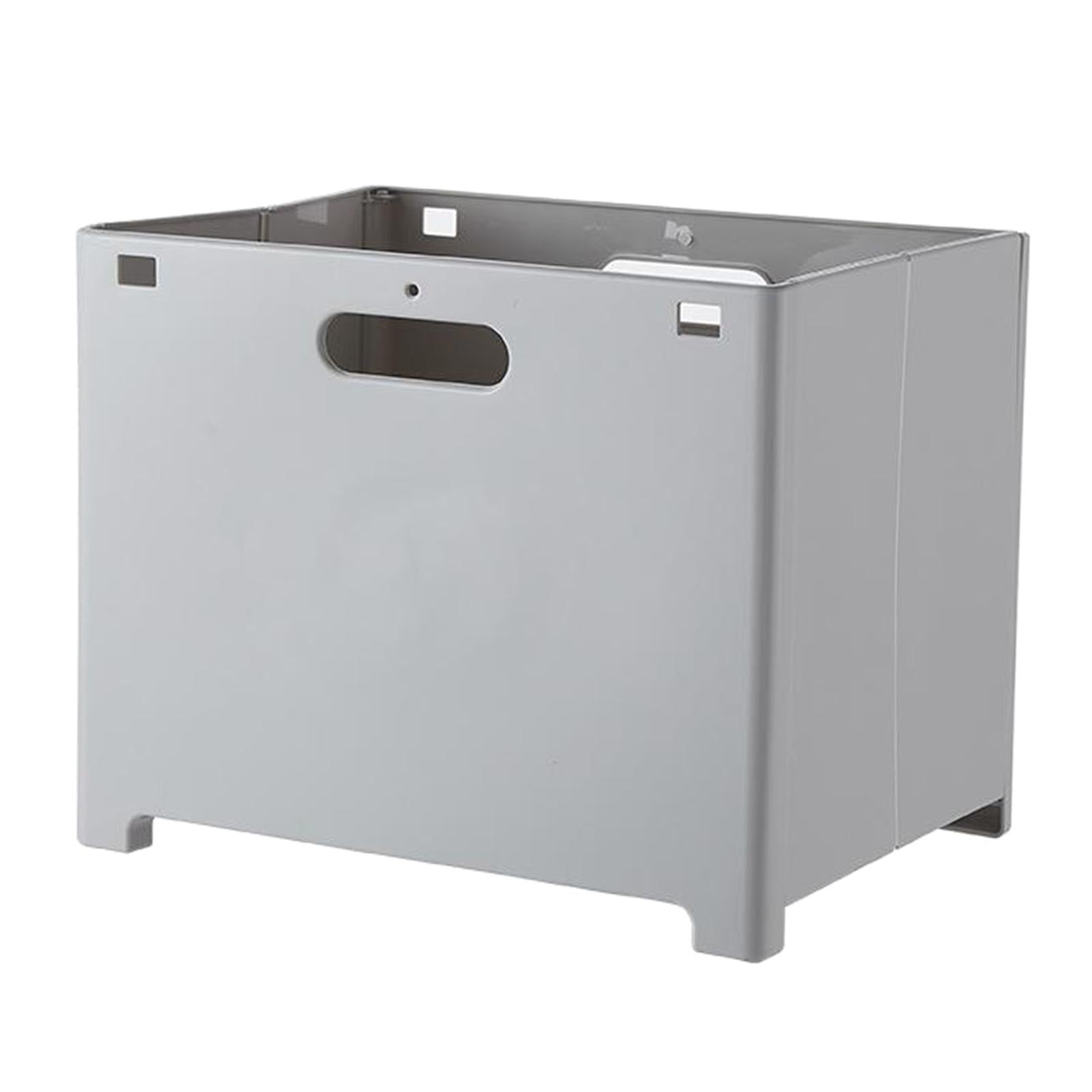 Foldable Dirty Clothes Storage Basket Wall Hanging Laundry Grey S