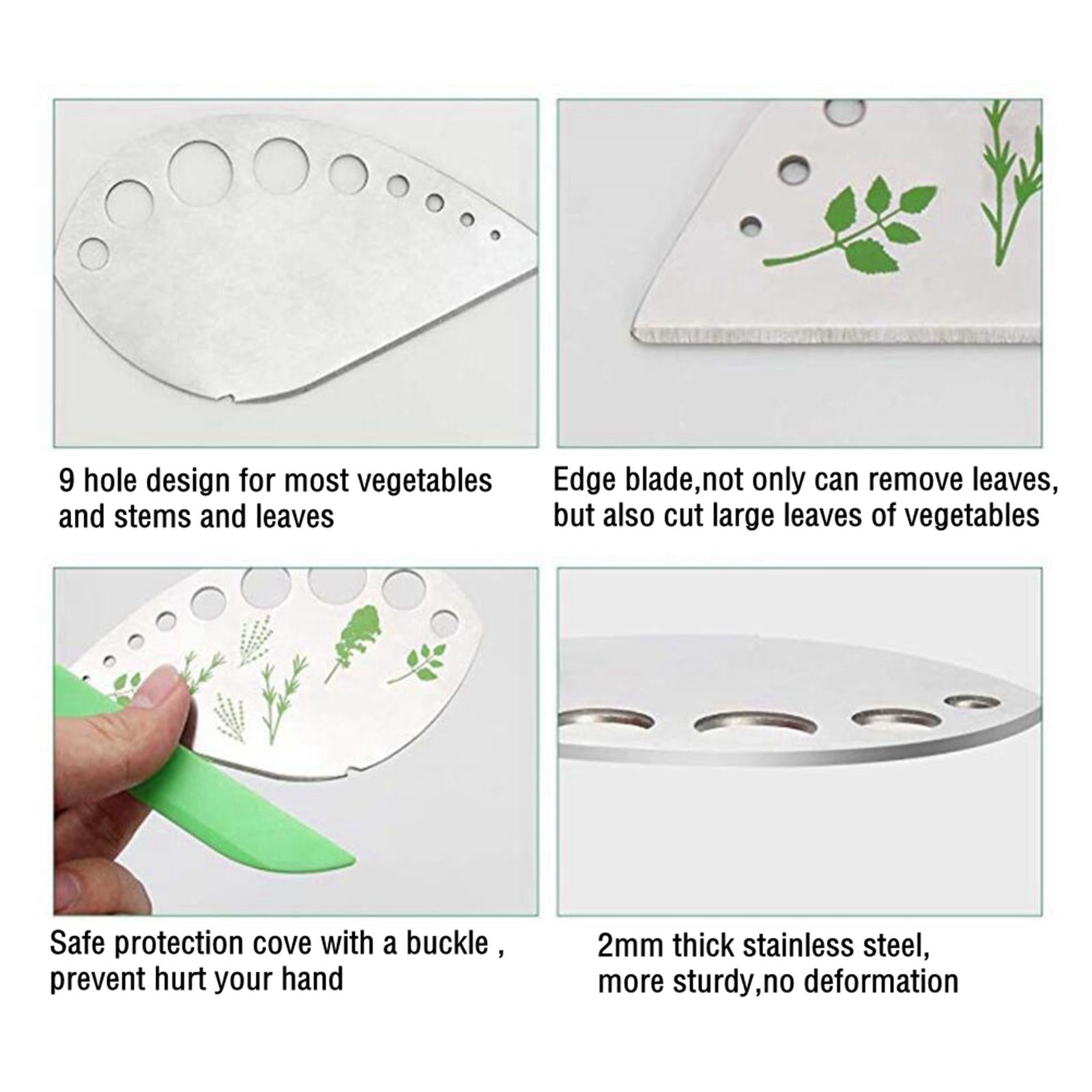 5x9 Holes Herb Stripper Thyme Vegetable Cutter Leaf Remover Kitchen Gadgets