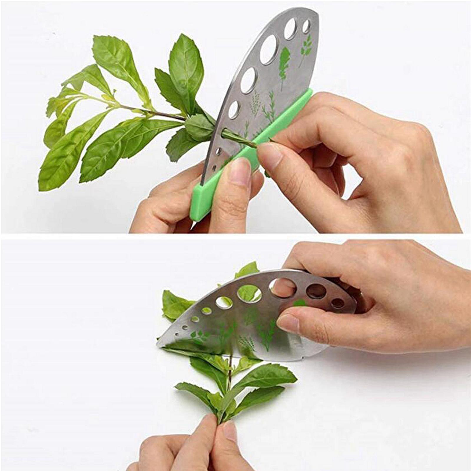 5x9 Holes Herb Stripper Thyme Vegetable Cutter Leaf Remover Kitchen Gadgets