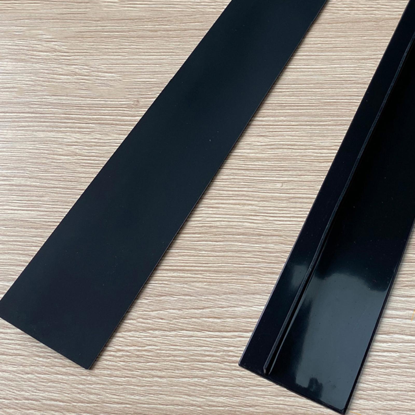 6xKitchen Silicone Stove Counter Gap Cover Kitchen Spill Guard Black 21Inch