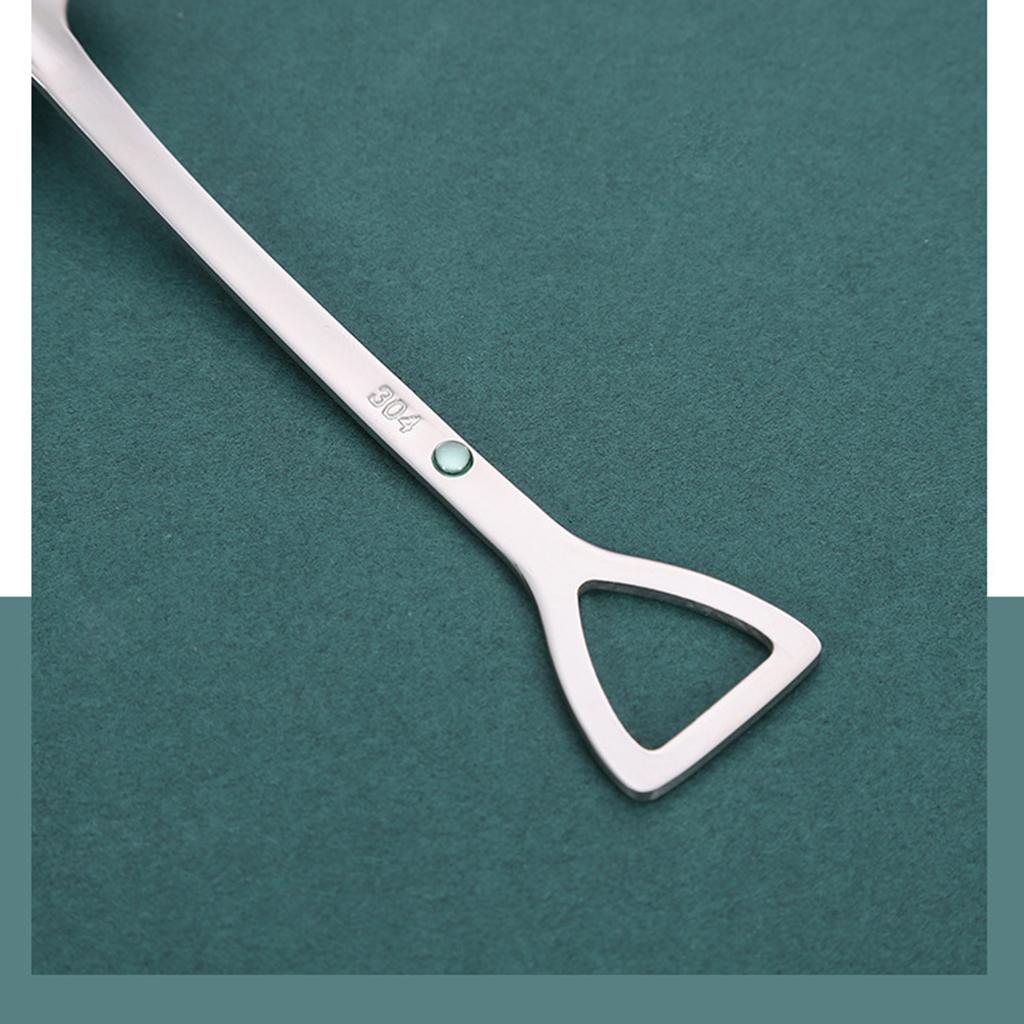 4xShovel Stainless Steel Coffee Spoon Dessert Ice Cream Sundae Tea Spoon