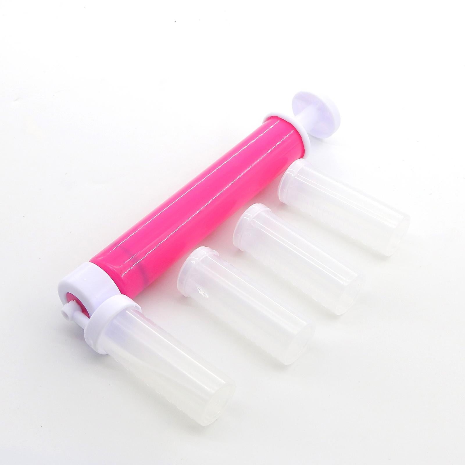DIY Manual Airbrush Kitchen Cakes Glitter Decorating Tool Desserts Rose Red