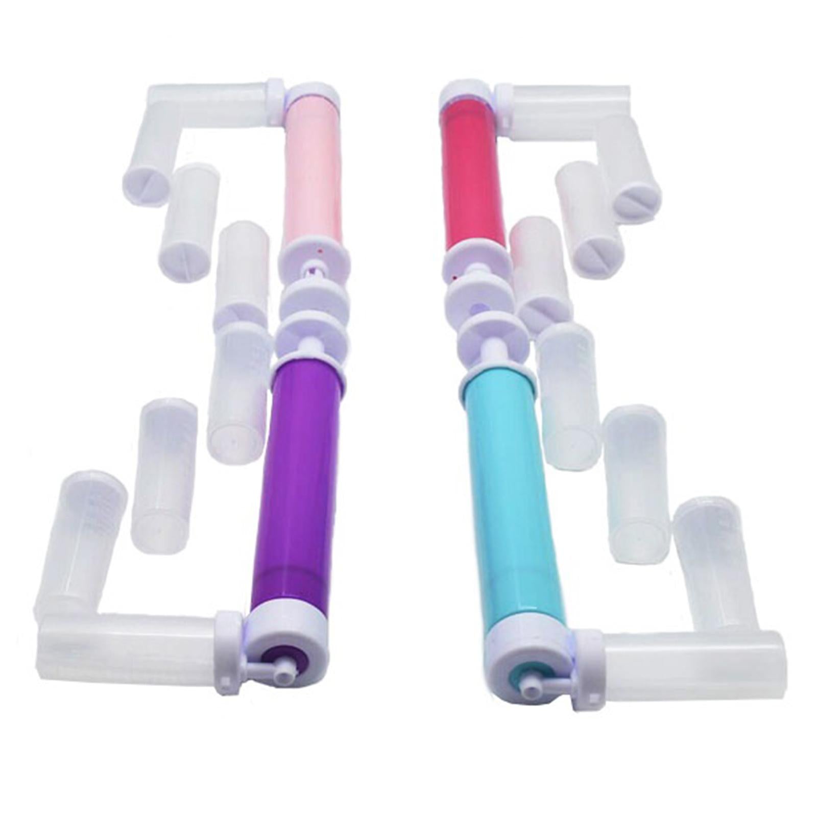 DIY Manual Airbrush Kitchen Cakes Glitter Decorating Tool Desserts Rose Red