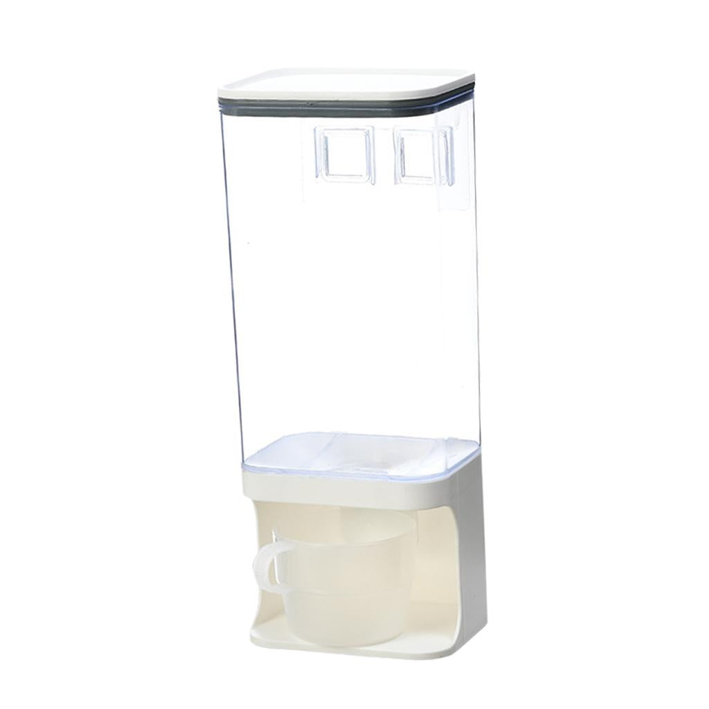 Countertop Rice Bucket Grain Dispenser Dry Food Storage Container 1500ML