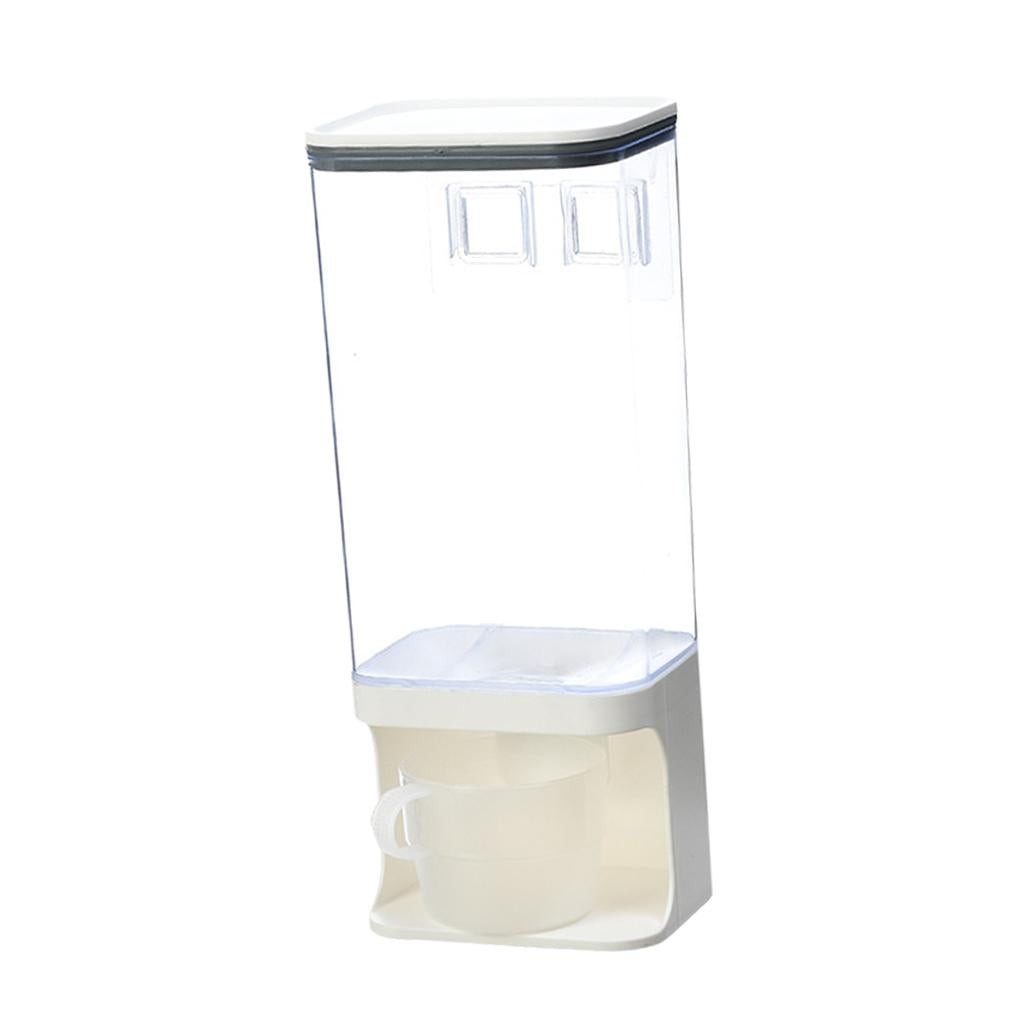 Countertop Rice Bucket Grain Dispenser Dry Food Storage Container 1500ML