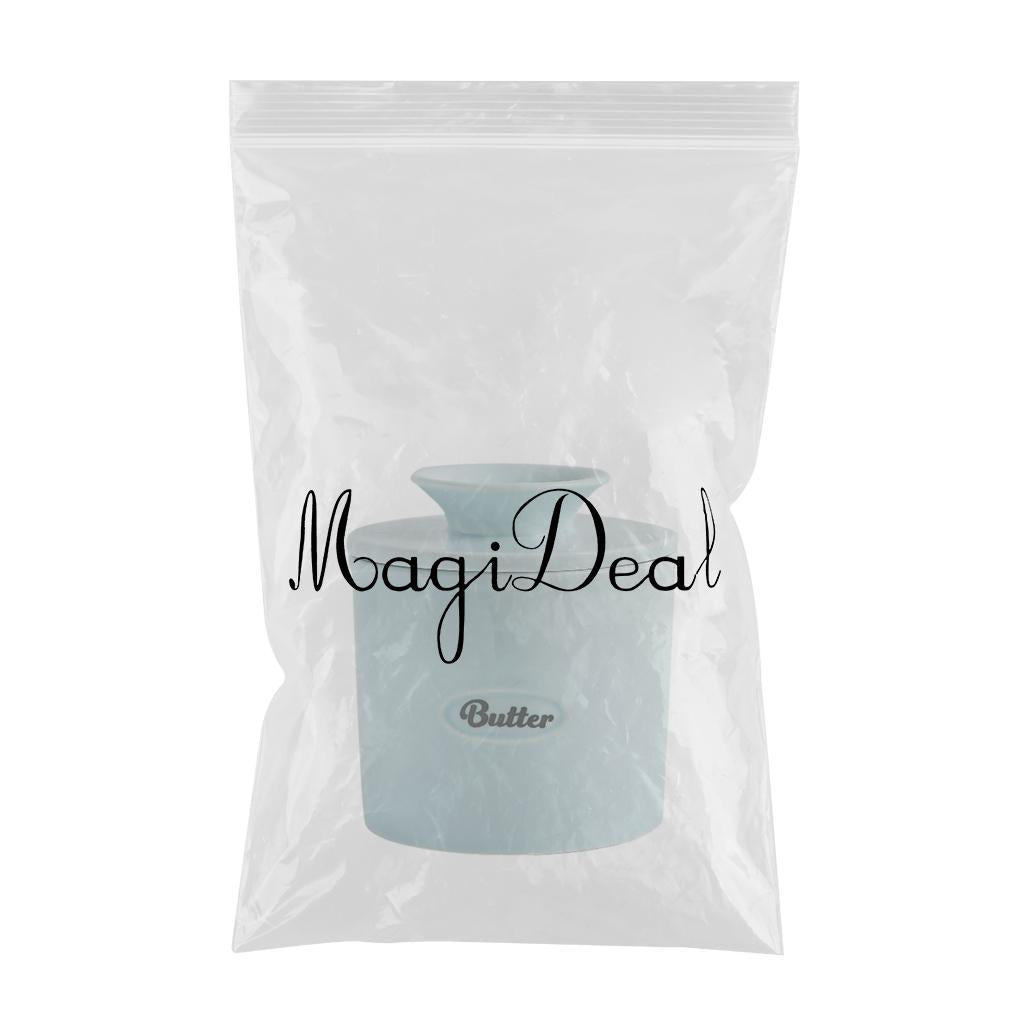 Cute Porcelain Butter Crock Fresh Spreadable for Counter Reasonable Capacity Blue