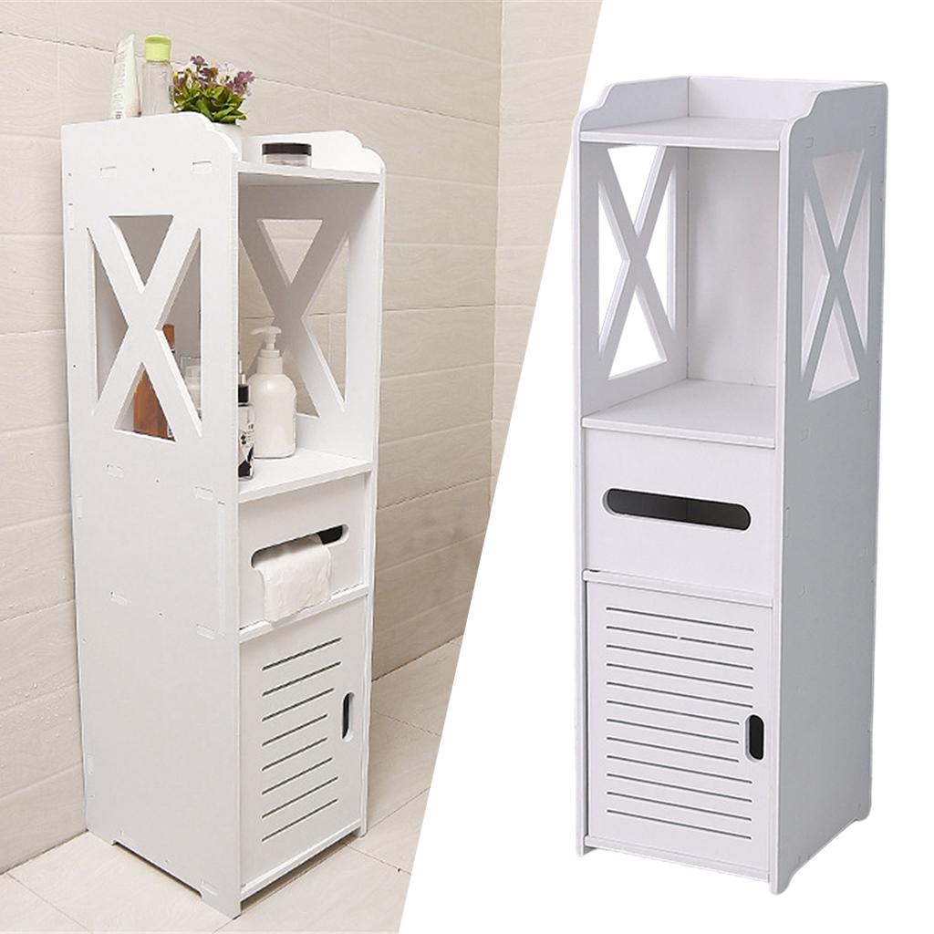 Bathroom Corner Cabinet Wall Storage Bath Shower Organiser Shelf Cupboard 200x200x800mm