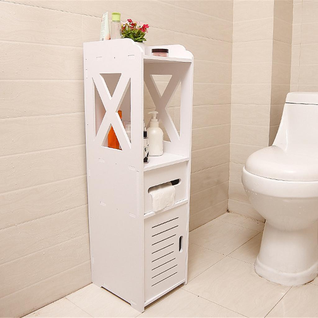 Bathroom Corner Cabinet Wall Storage Bath Shower Organiser Shelf Cupboard 200x200x800mm