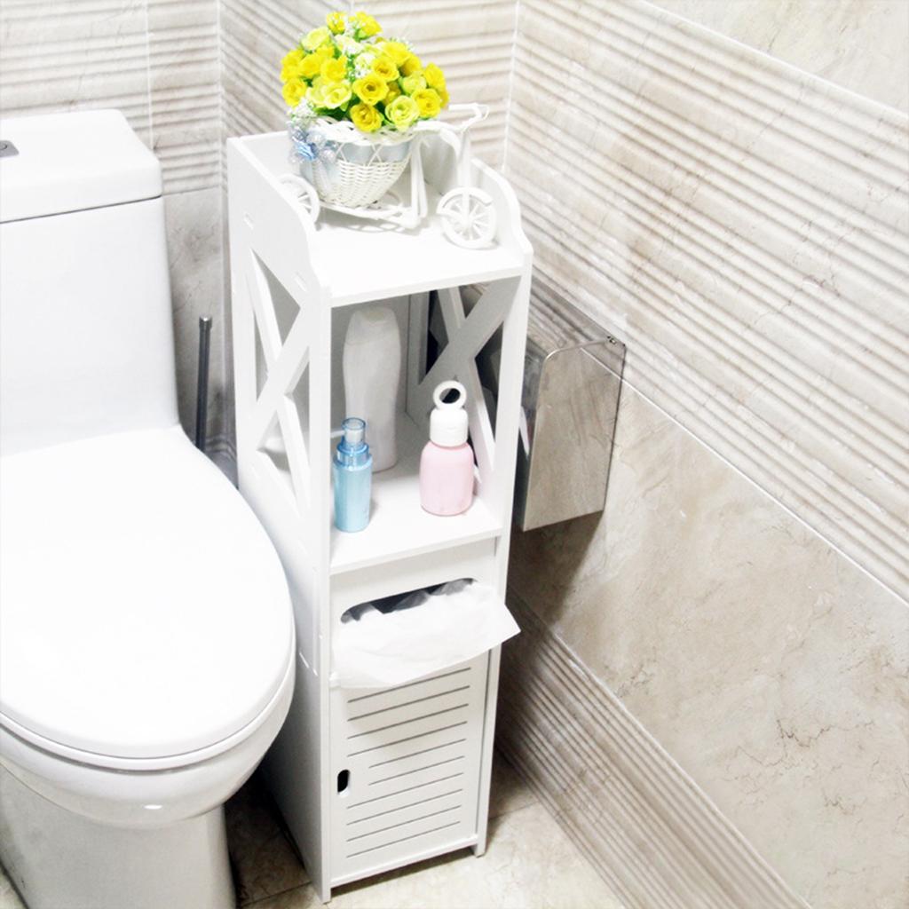 Bathroom Corner Cabinet Wall Storage Bath Shower Organiser Shelf Cupboard 200x200x800mm