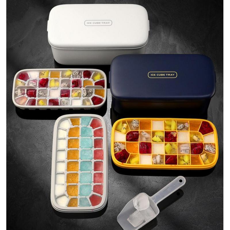 Cubes Home Refrig Silicone Ice Cube Tray Mold Container White