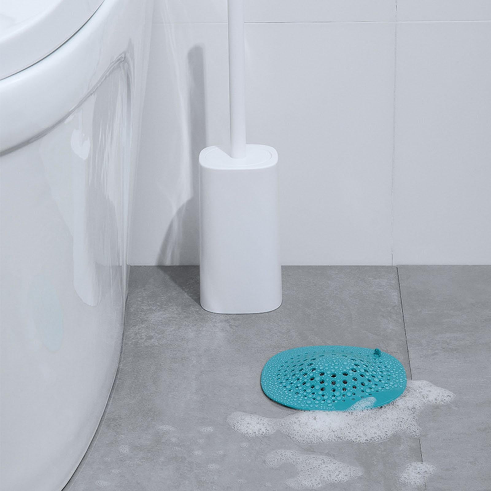 3xDrain Hair Catcher Bath Stopper Sink Strainer Filter Shower Cover Blue