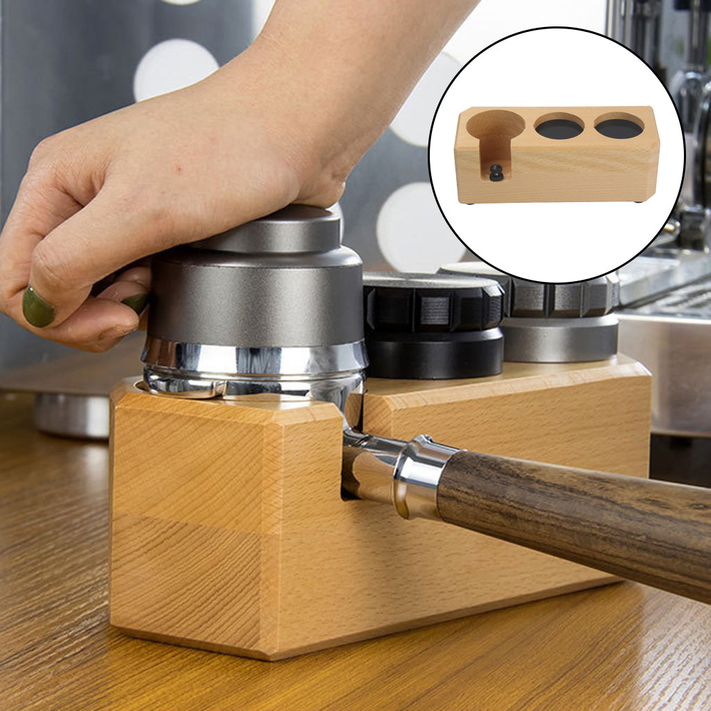 Coffee Tamper Holder Anti-slip Barista Station Rest Latte Art Barista Tools S Beech