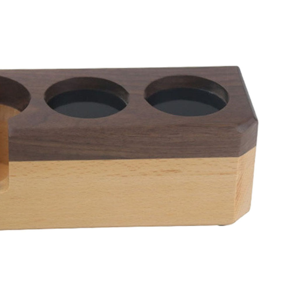 Coffee Tamper Holder Anti-slip Barista Station Rest Latte Art Barista Tools S Walnut Beech