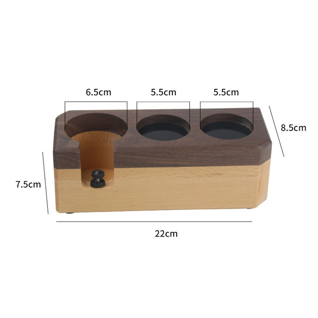 Coffee Tamper Holder Anti-slip Barista Station Rest Latte Art Barista Tools S Walnut Beech