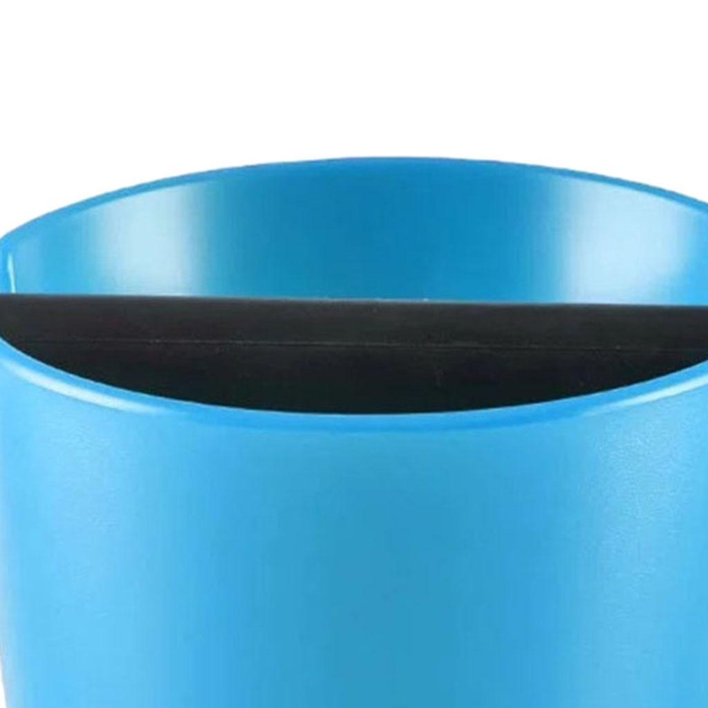 Coffee Knock Box Bin Espresso Grinds Tamper Waste Tamp Grind B Blue