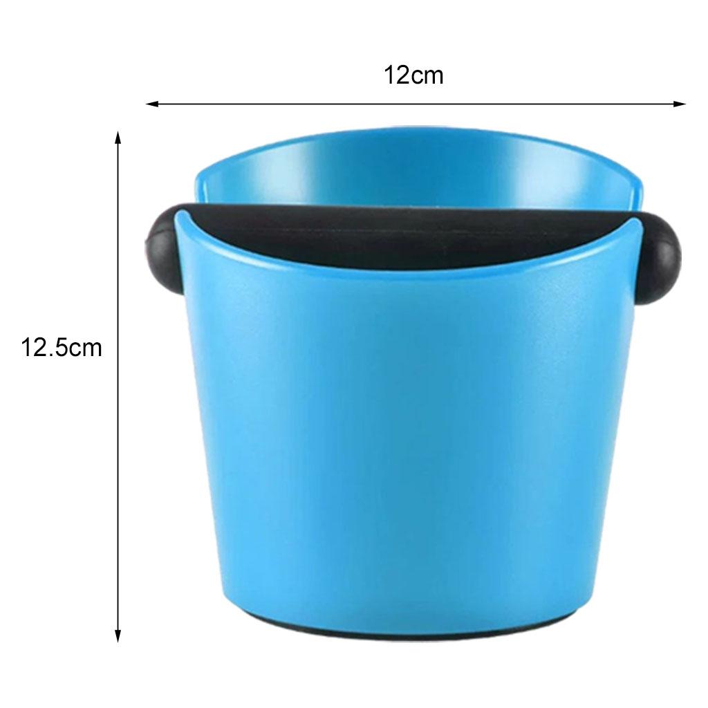 Coffee Knock Box Bin Espresso Grinds Tamper Waste Tamp Grind B Blue