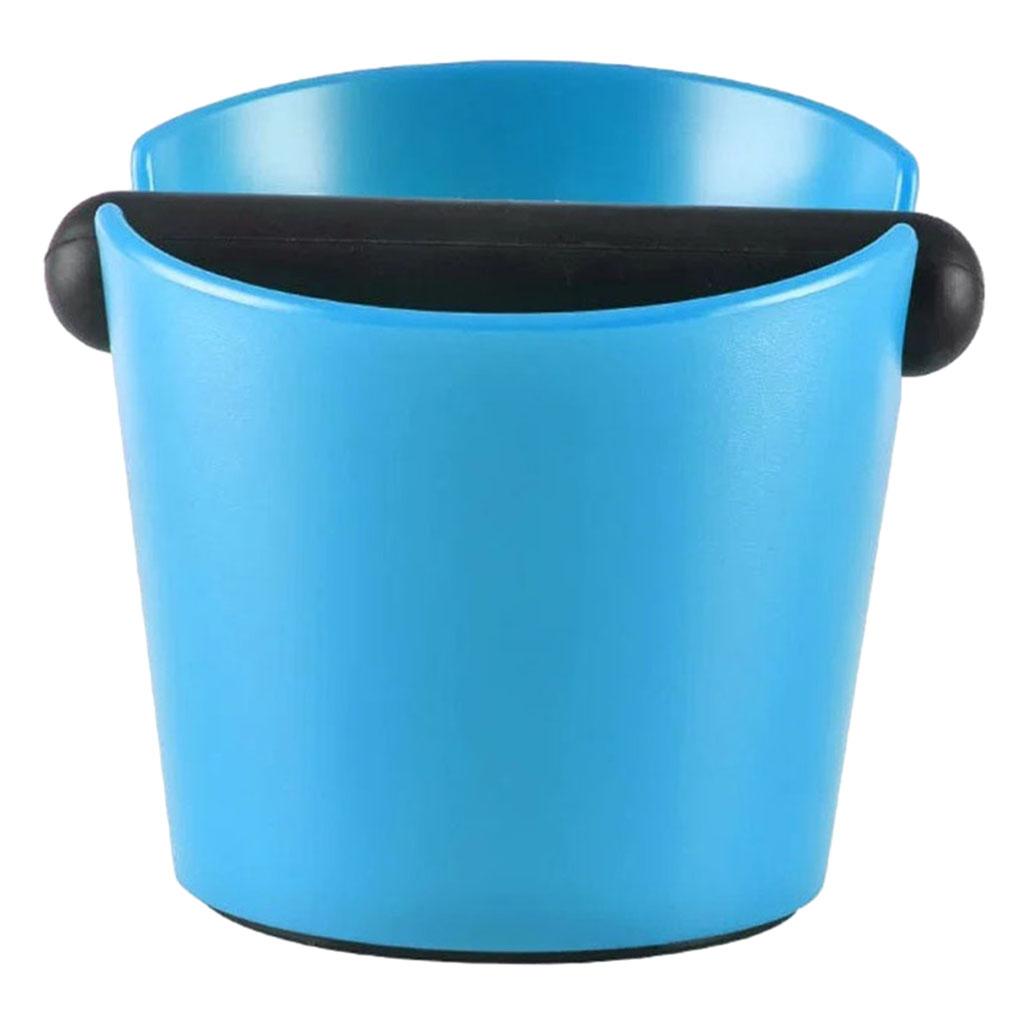 Coffee Knock Box Bin Espresso Grinds Tamper Waste Tamp Grind B Blue