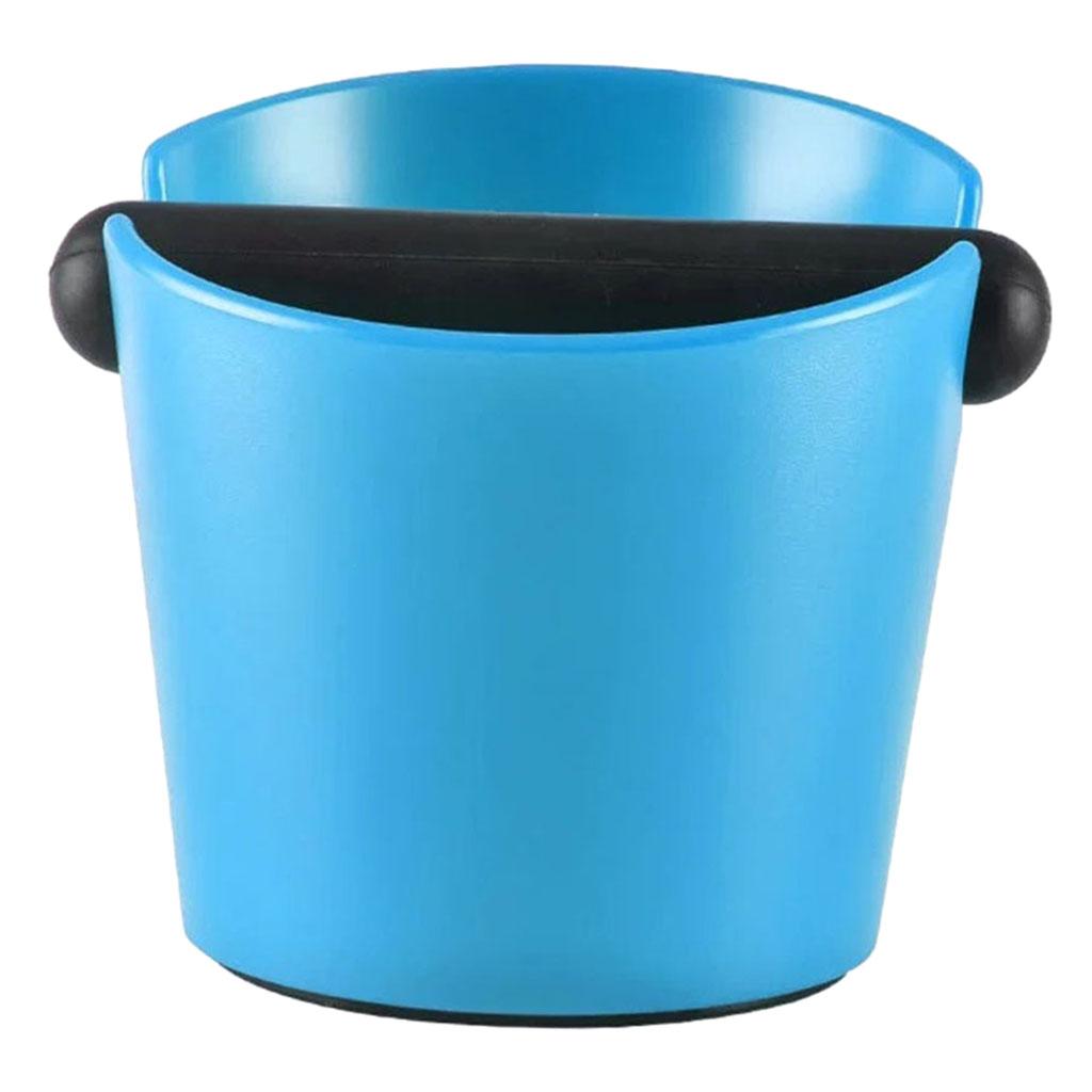 Coffee Knock Box Bin Espresso Grinds Tamper Waste Tamp Grind B Blue
