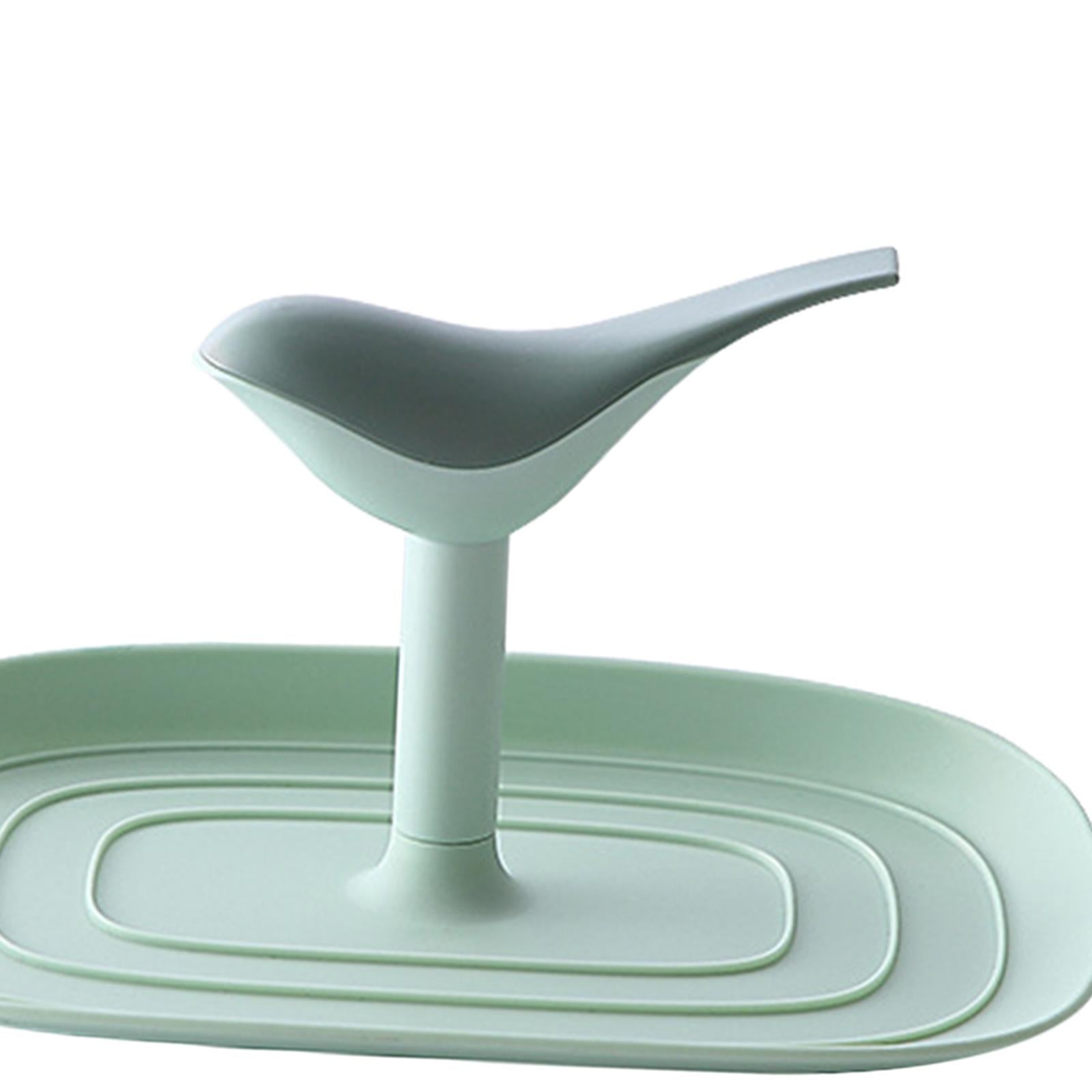 4xKitchen Pot Lid Holder Countertop Cookware Spoon Rest Stand Rack Green