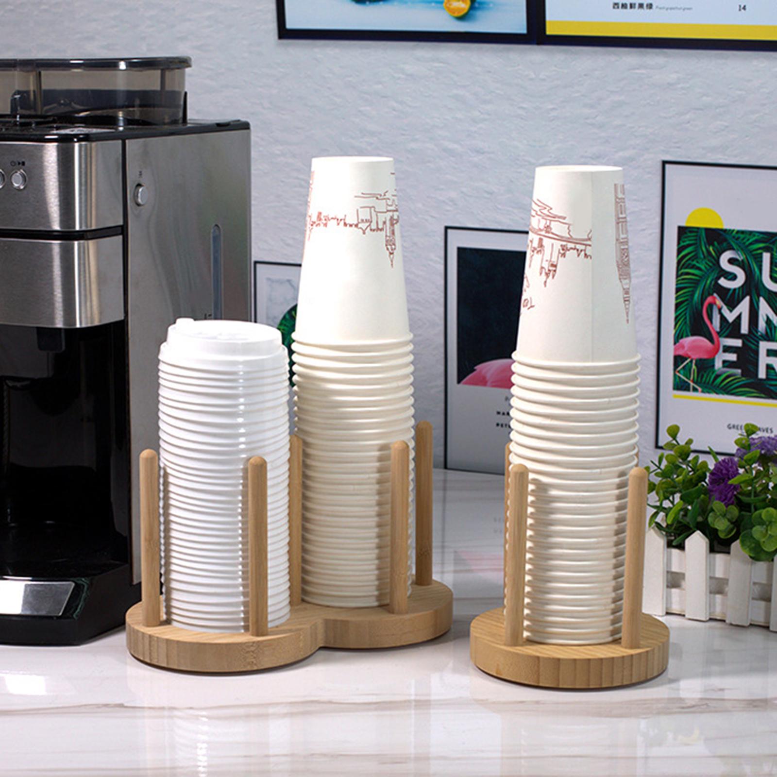 Creative Cup Storage Holder Rack Stick Coffee Shop Display Stand Accessories 1 grid 10cm