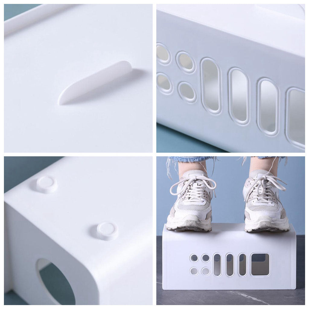 Cable Management Box Cord Hider Box to Hide Cords for Home Office TV Cables White