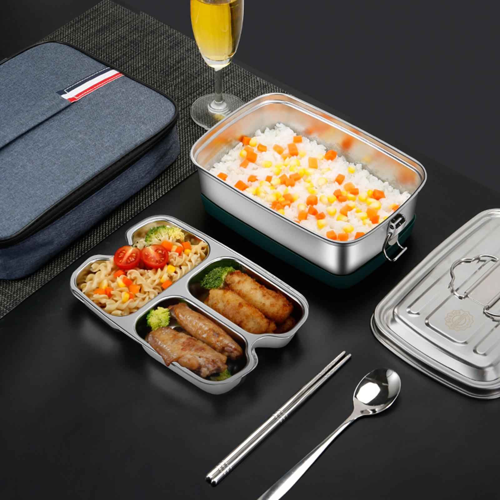 304 Stainless Steel Bento Box Lunch Box Food Container 1200ml
