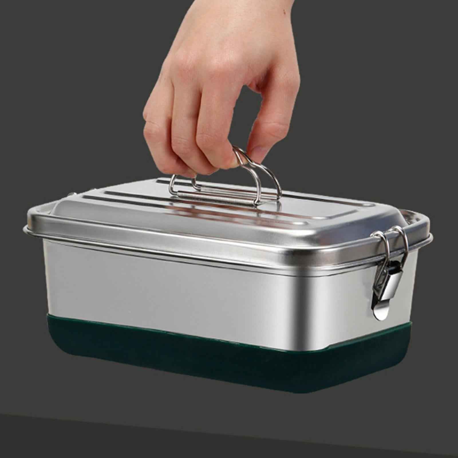 304 Stainless Steel Bento Box Lunch Box Food Container 1200ml