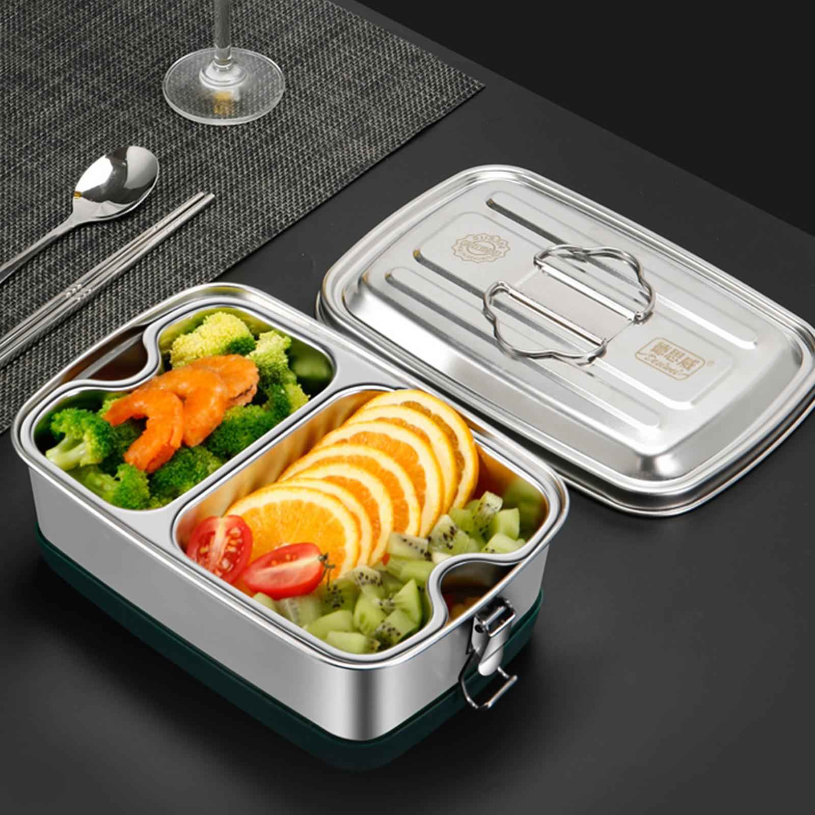 304 Stainless Steel Bento Box Lunch Box Food Container 1200ml