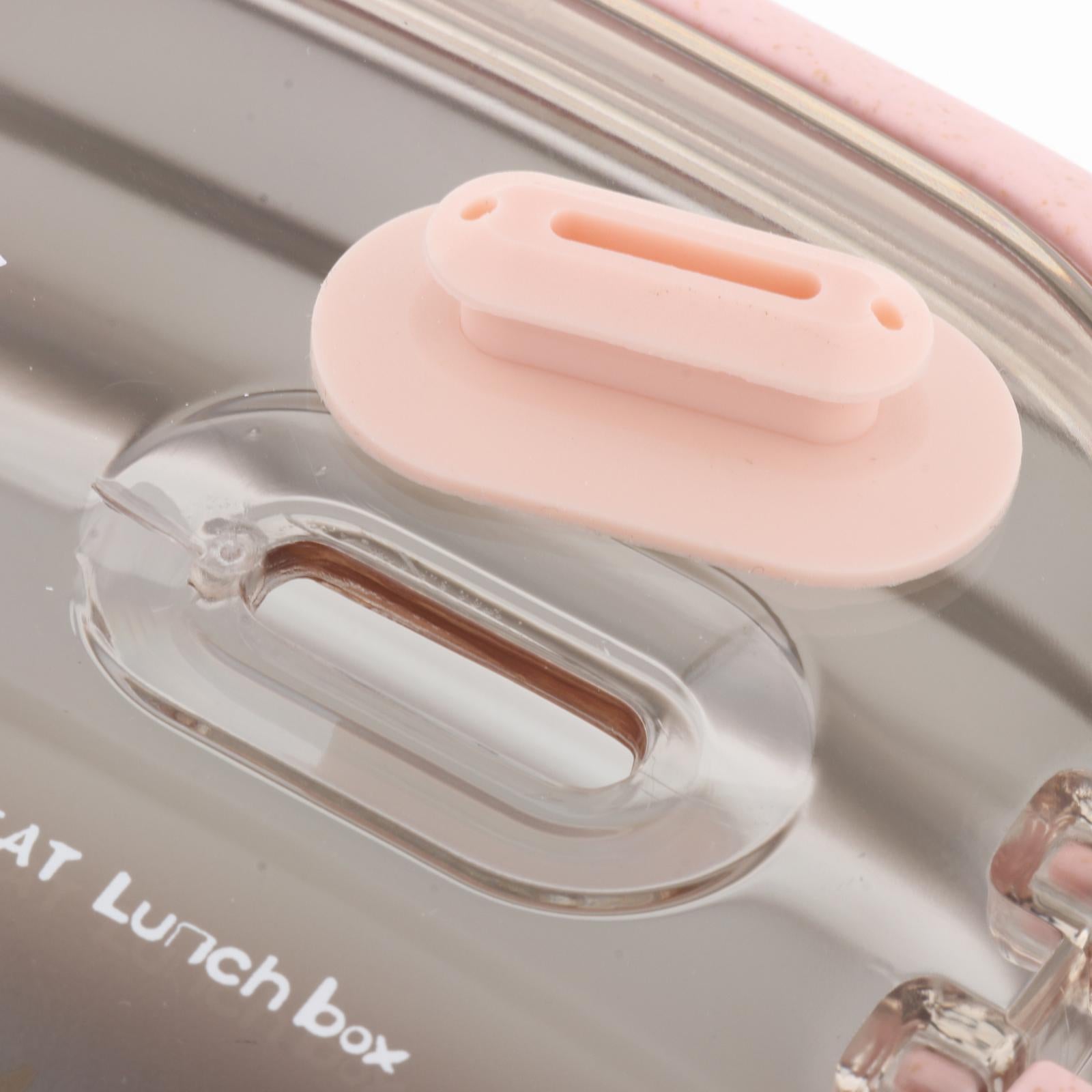 Bento Box Leakproof BPA Free Stainless Steel Thermal Lunch Box Picnic Travel 2 layer pink