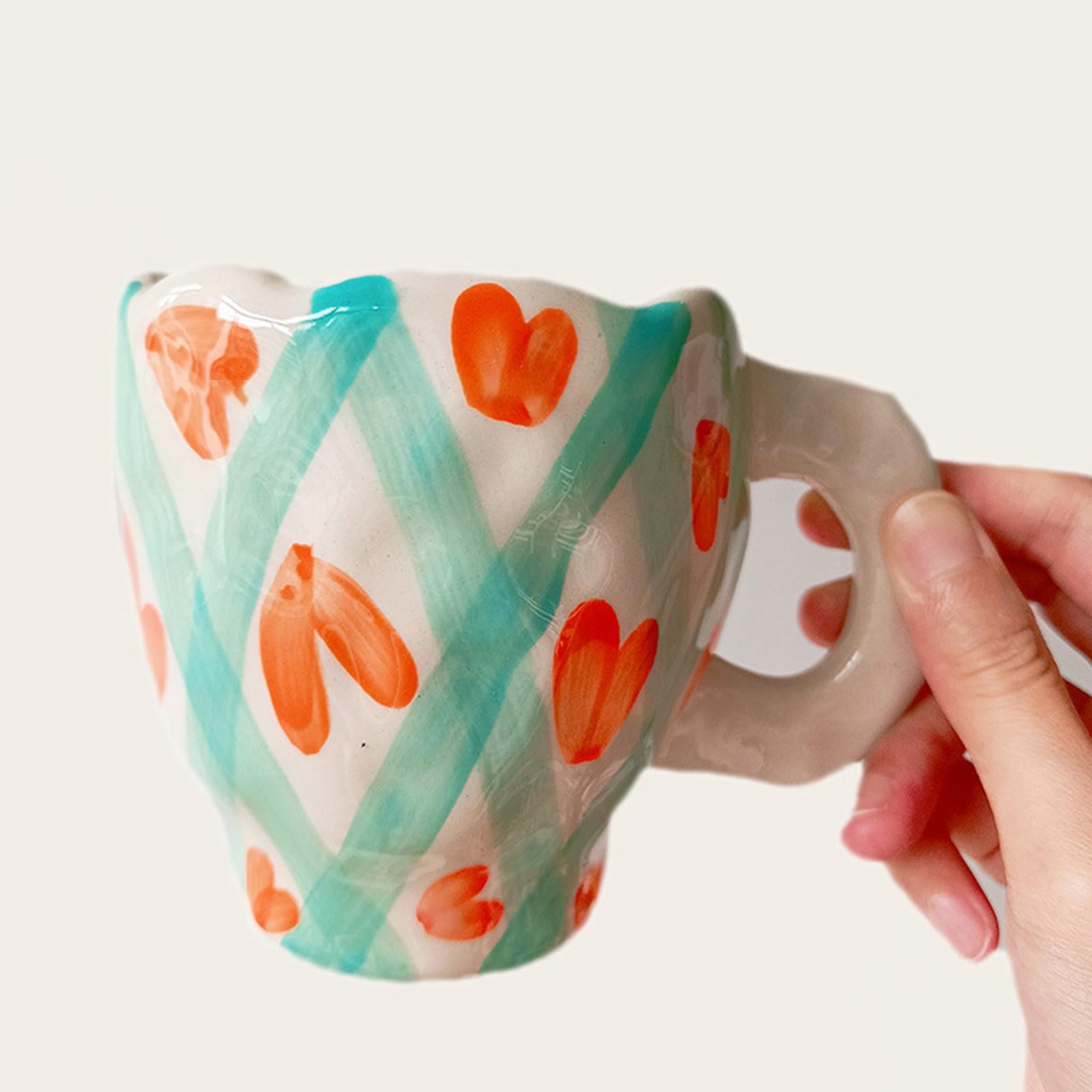 Ceramic Coffee Mugs Cups Breakfast Juice Milk Water Cups Gift Love