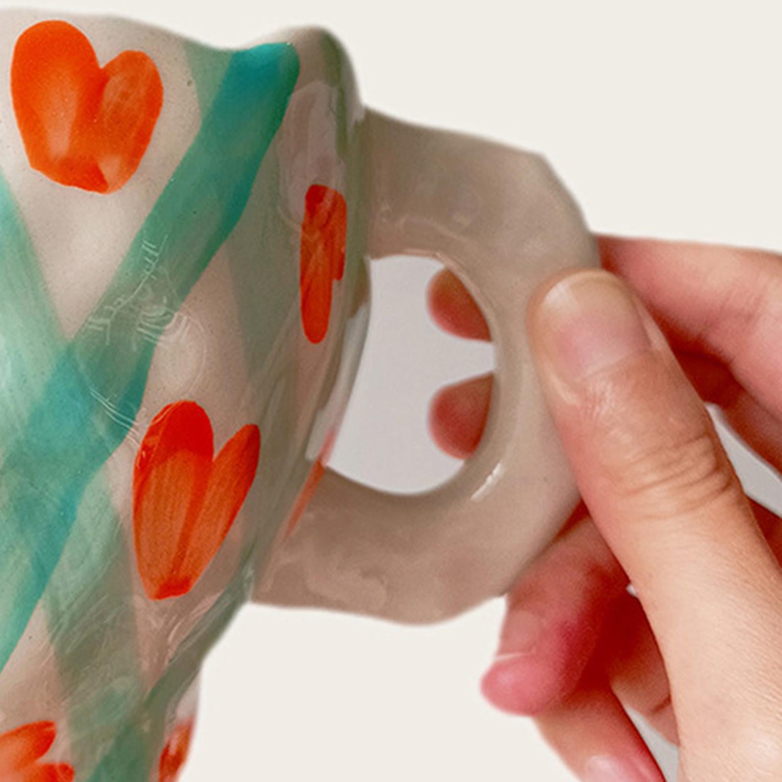 Ceramic Coffee Mugs Cups Breakfast Juice Milk Water Cups Gift Love