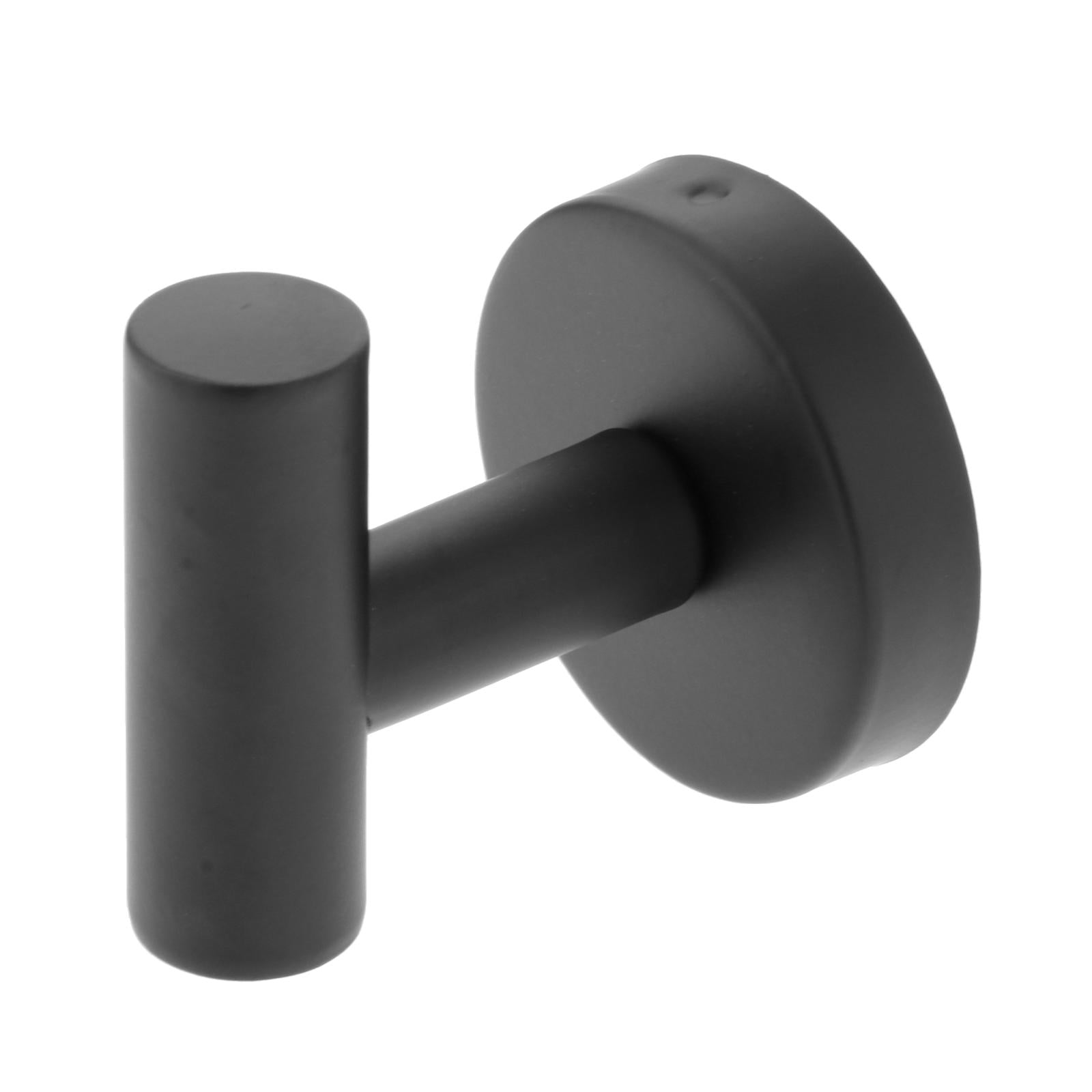 Bathroom Hardware Set Towel Rack Wall Mounted Toilet Paper Holder Black
