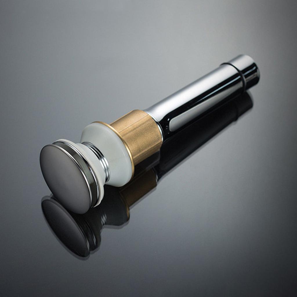 Copper Vessel Sink Drainer with basket for 37-55mm Basin Sewer Drainage with Holes Tube