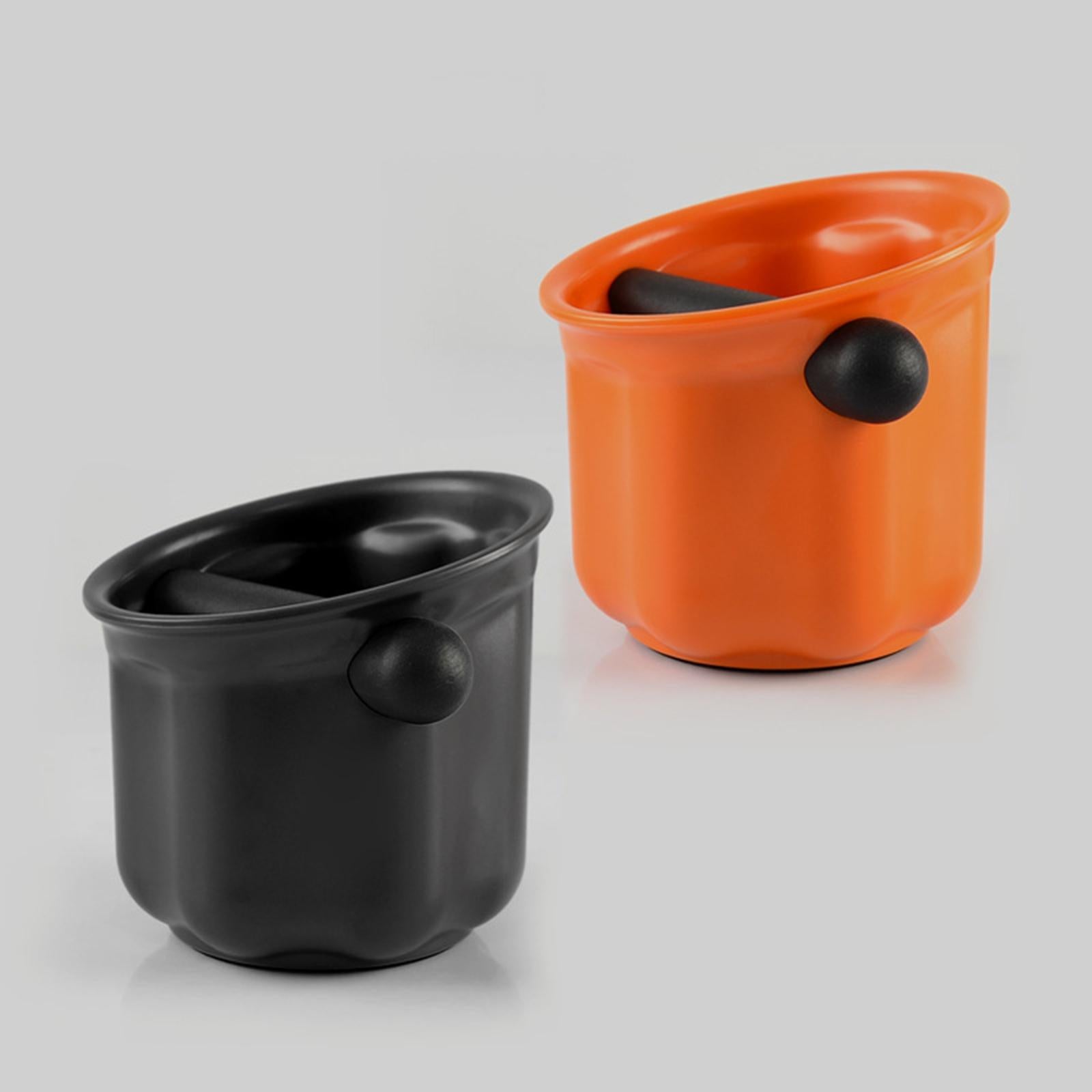 Coffee Knock Box Anti Slip Removable Knock Bar Coffee Tools Cafe Accessories orange