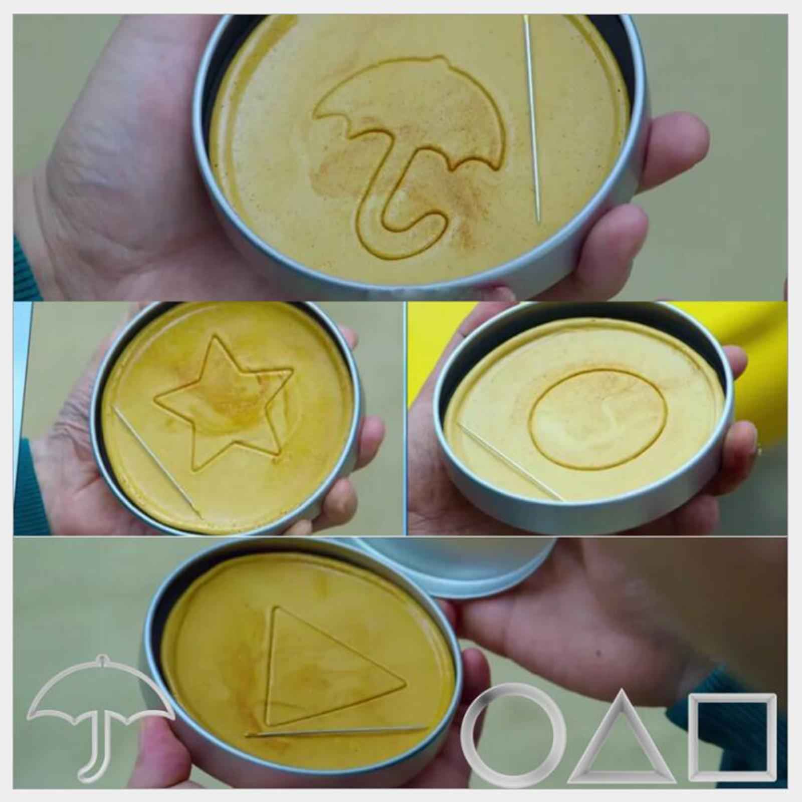 Squid Game Cookie Cutters Biscuit Cutters Tool Set Sugar Cake Mold Crutch