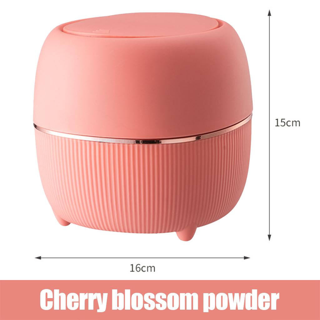 Cute Trash Can Garbage Basket Cleaning Tools for Office Bedroom Accessory Pink
