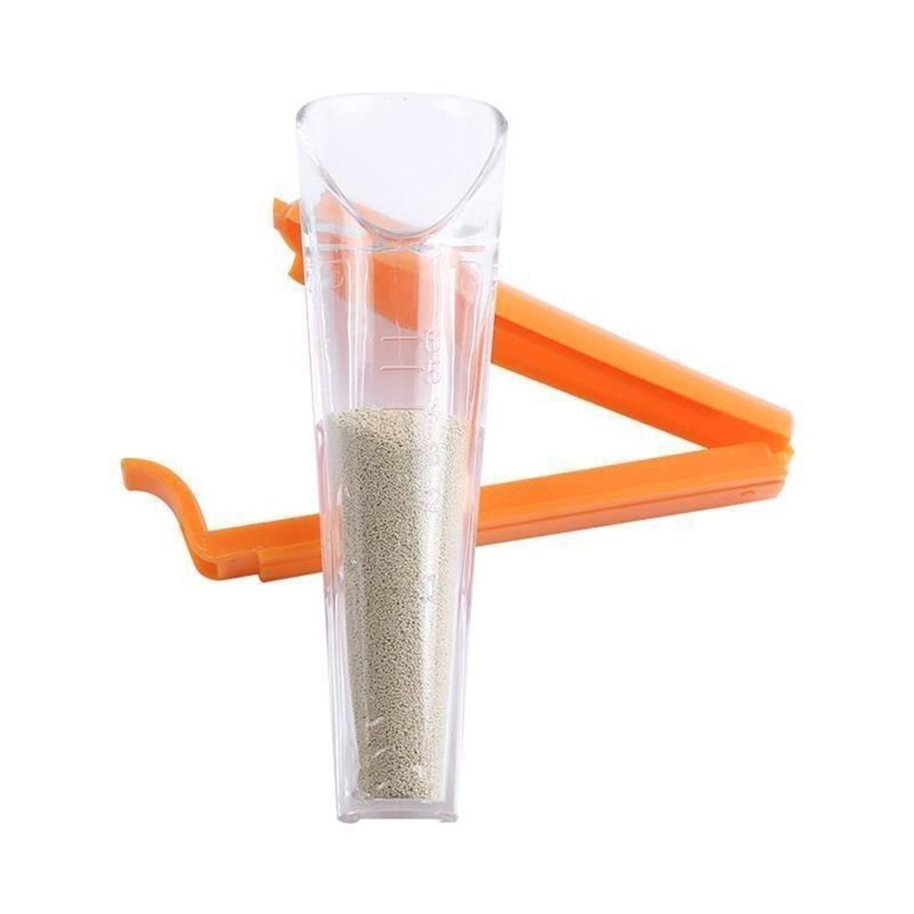 4x1-6G with Sealing Clip ARC Port Plastic Yeast Measuring Cup for Baker Baking
