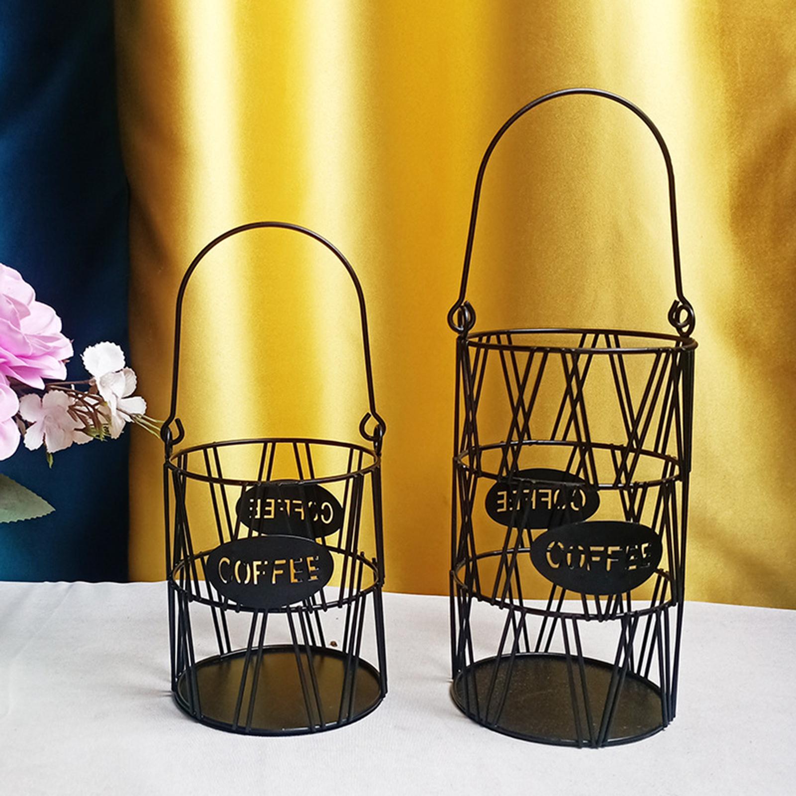 Coffee Pod Storage K Cup Holder Counter Display Stand 30 Pod Baskets Black L